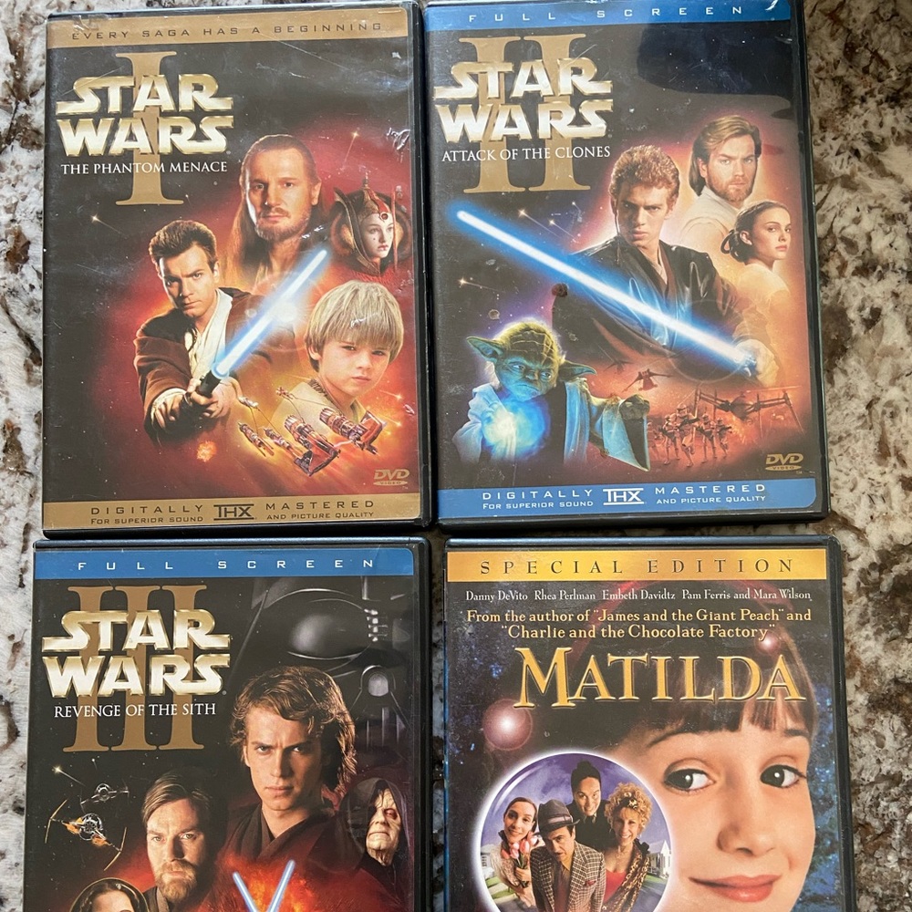 DVDs $5 each or 3 for $10